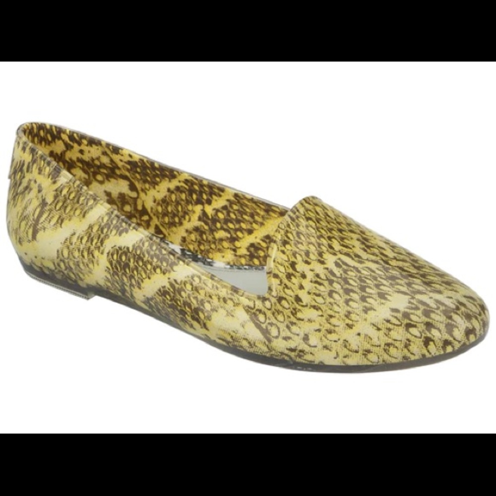 Melissa x Jason Wu Snake Skin Print Jelly Loafer